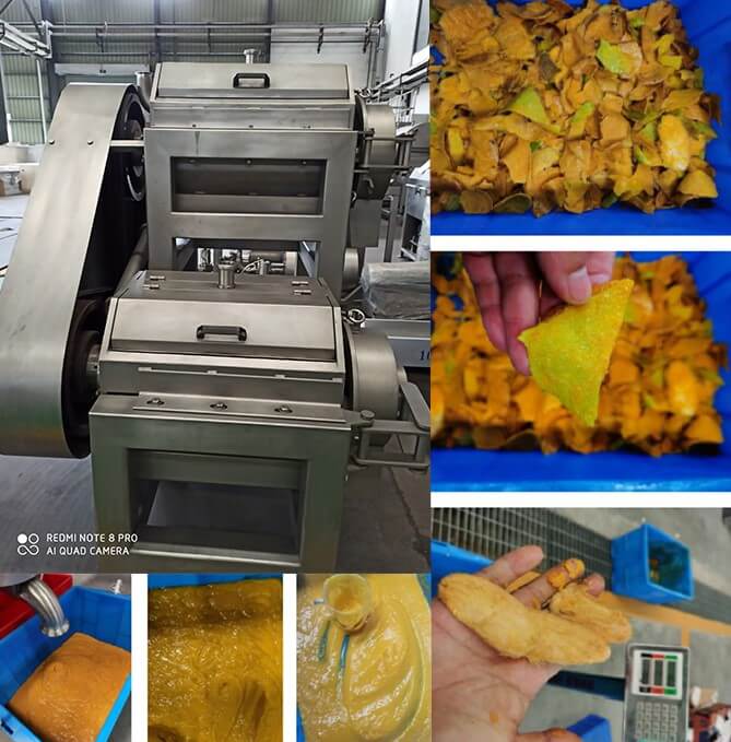 pulping machine for mango puree processing line 