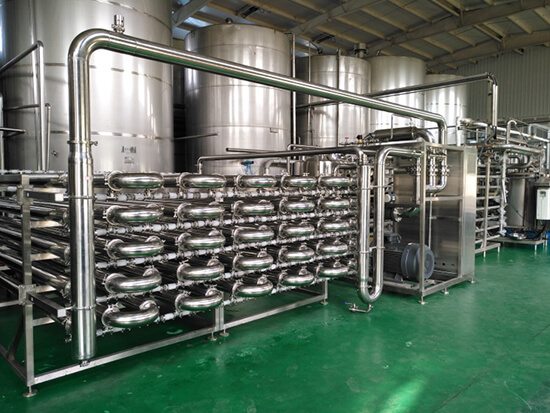 ultra filtration unit for clear apple juice
