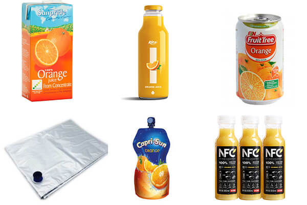 citrus juice containers