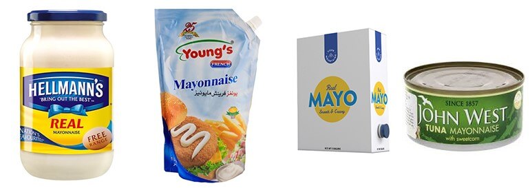 Mayonnaise container