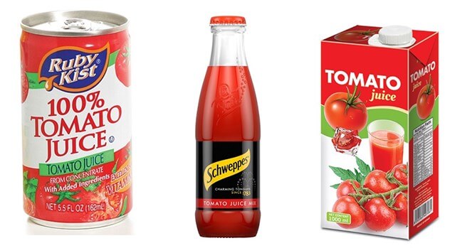 tomato juice container