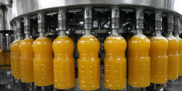 orange juice bottle filling machine