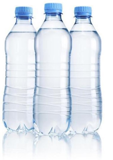 PET water bottles
