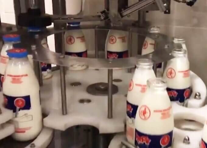 almond milk bottle filling machine