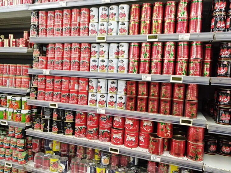 canned tomato products