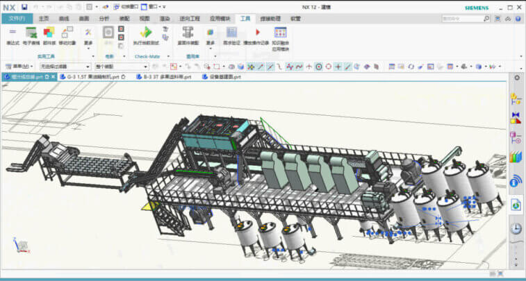 3D production line drawing