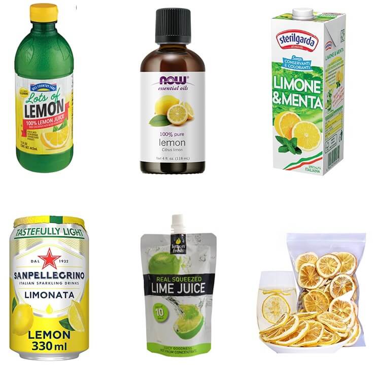 lemon products and package
