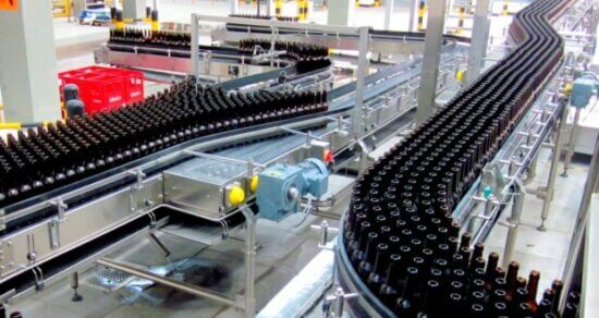 glass bottle conveyors