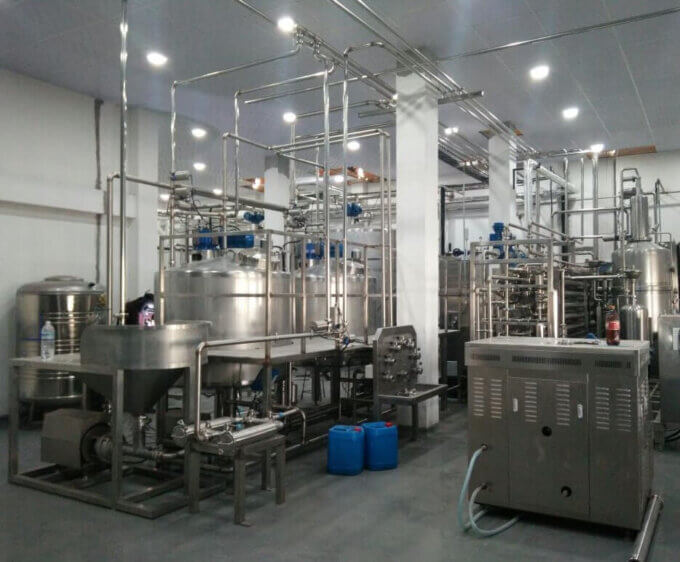 coconut milk processing plant