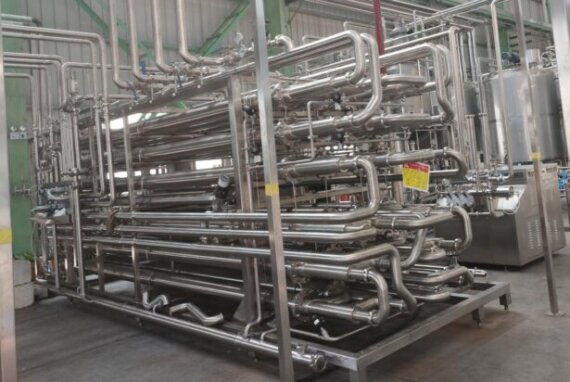 mango pulp sterilizer tube in tube sterilizer for mango pulp processing line