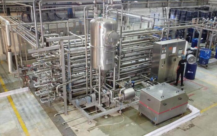 Tube in tube sterilizer for tomato paste sterilizing Tube in tube sterilizer for tomato paste sterilizing