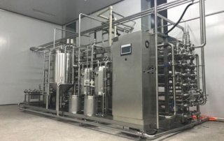 UHT sterilizer for juice and milk processing