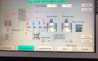 liquid egg pasteurization system