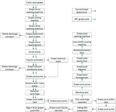 Grape Processing Line For Juice/Wine Production - IBC MACHINE