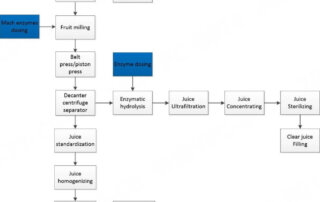 OME Juice processing flowchart