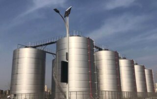 Large milk storage tank