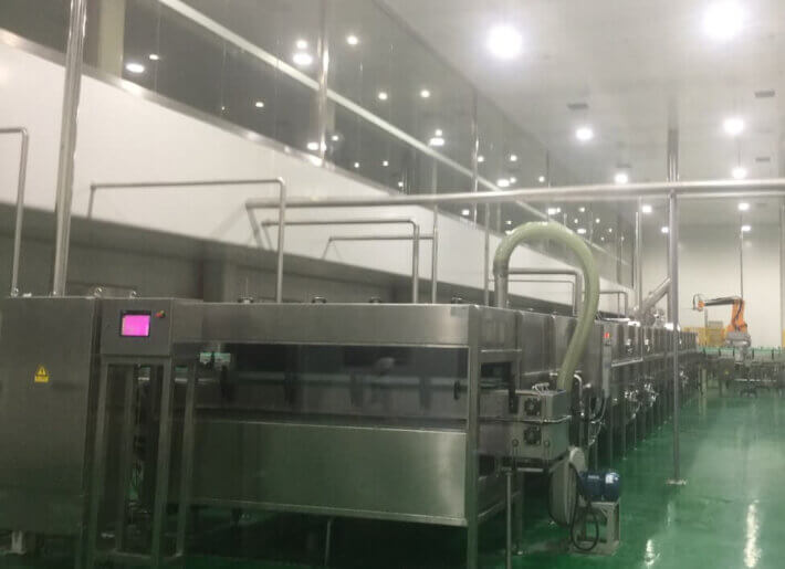 baby food tunnel pasteurizing system